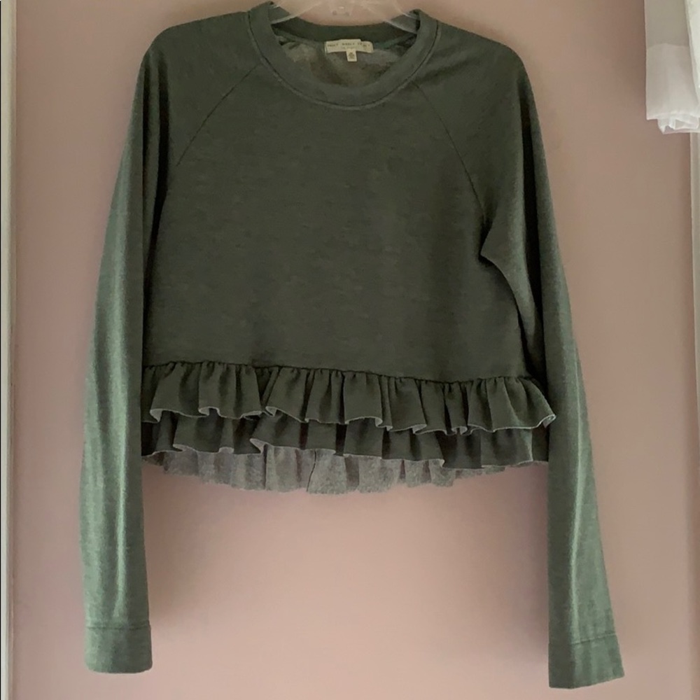 Ruffle Sweatshirt